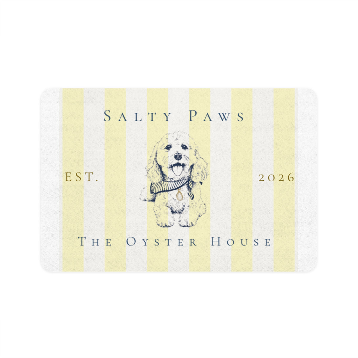 Salty Paws Club Pet Food Mat (12x18)