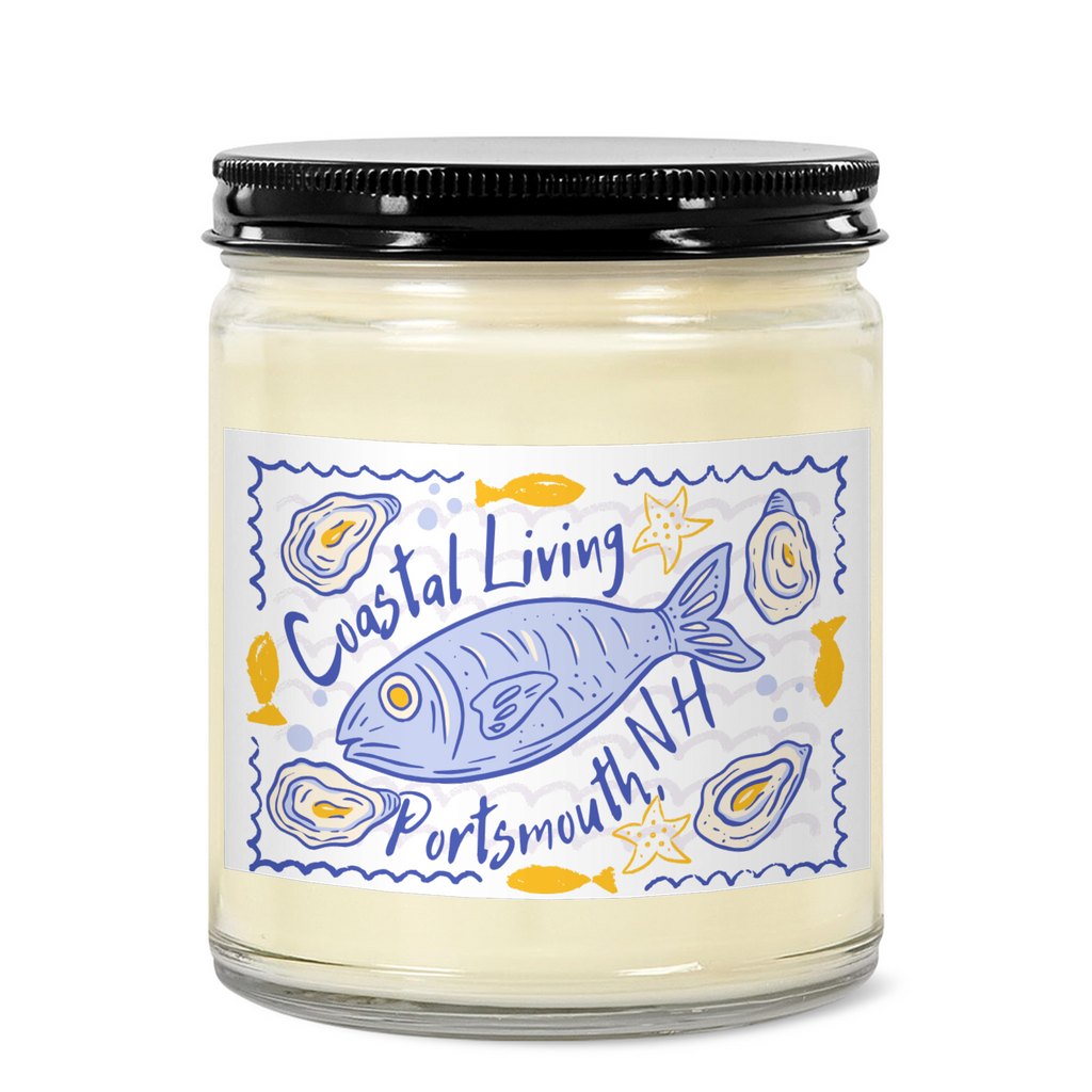 Portsmouth, NH  Coastal Living 9oz Jar Candle