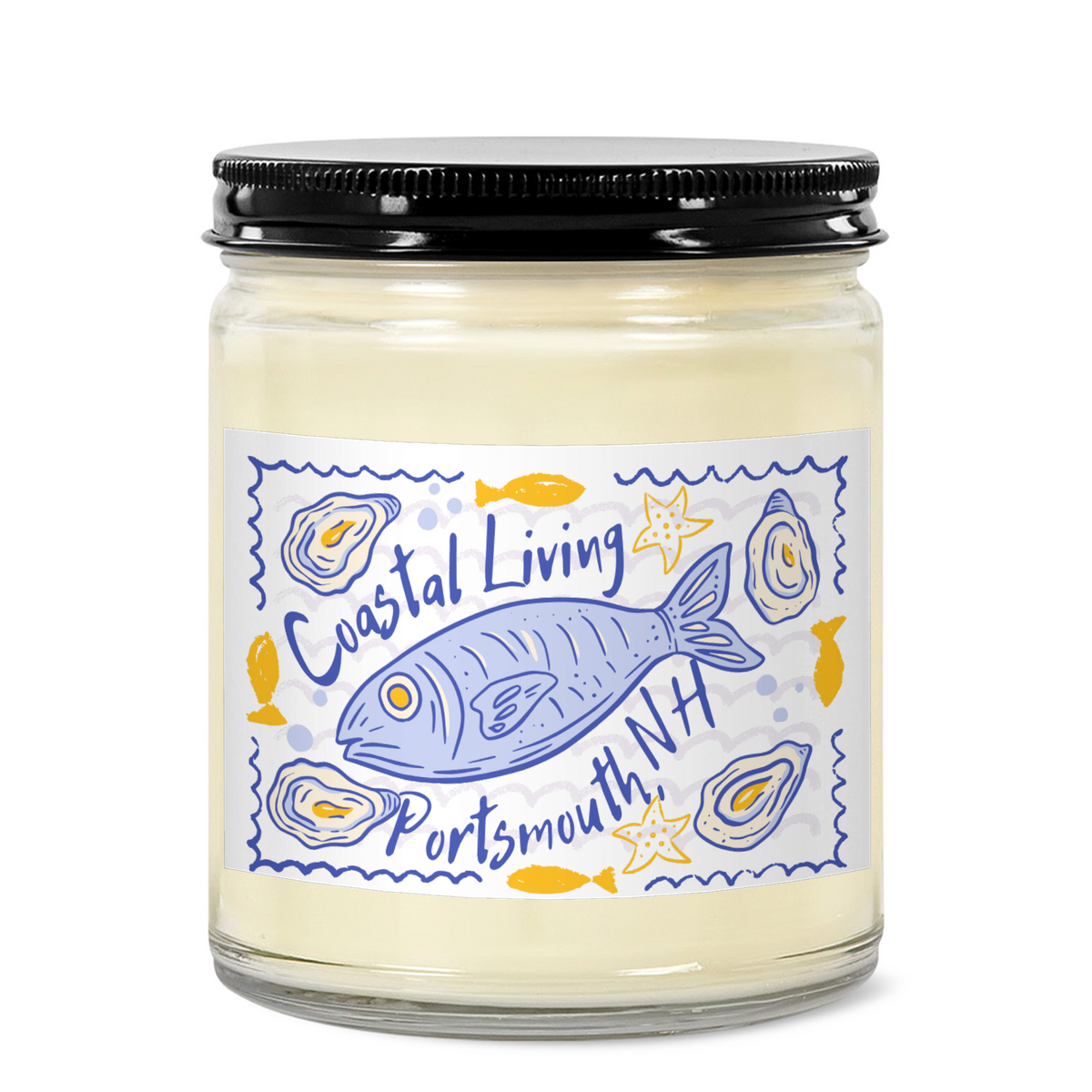 Portsmouth, NH  Coastal Living 9oz Jar Candle