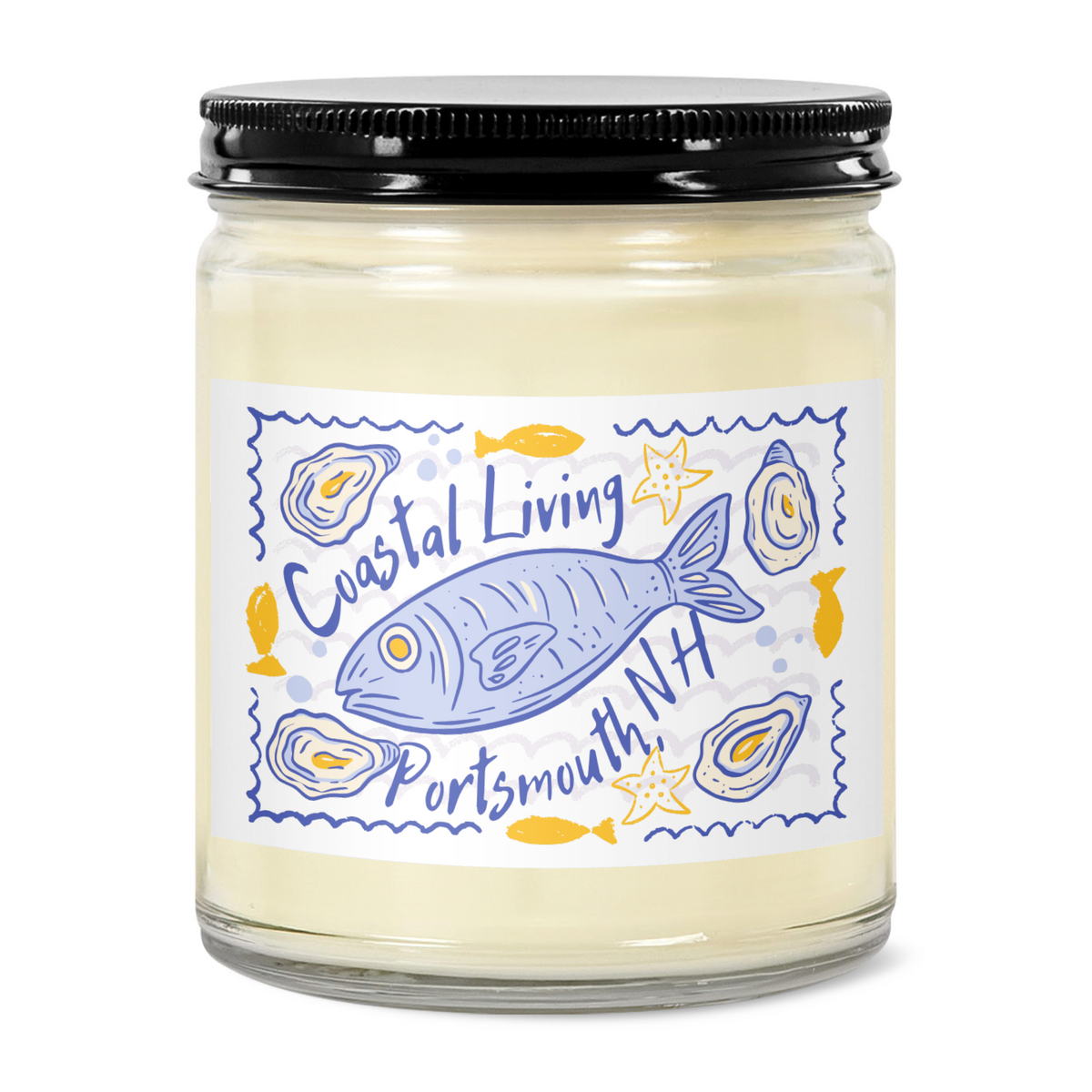 Portsmouth, NH  Coastal Living 9oz Jar Candle