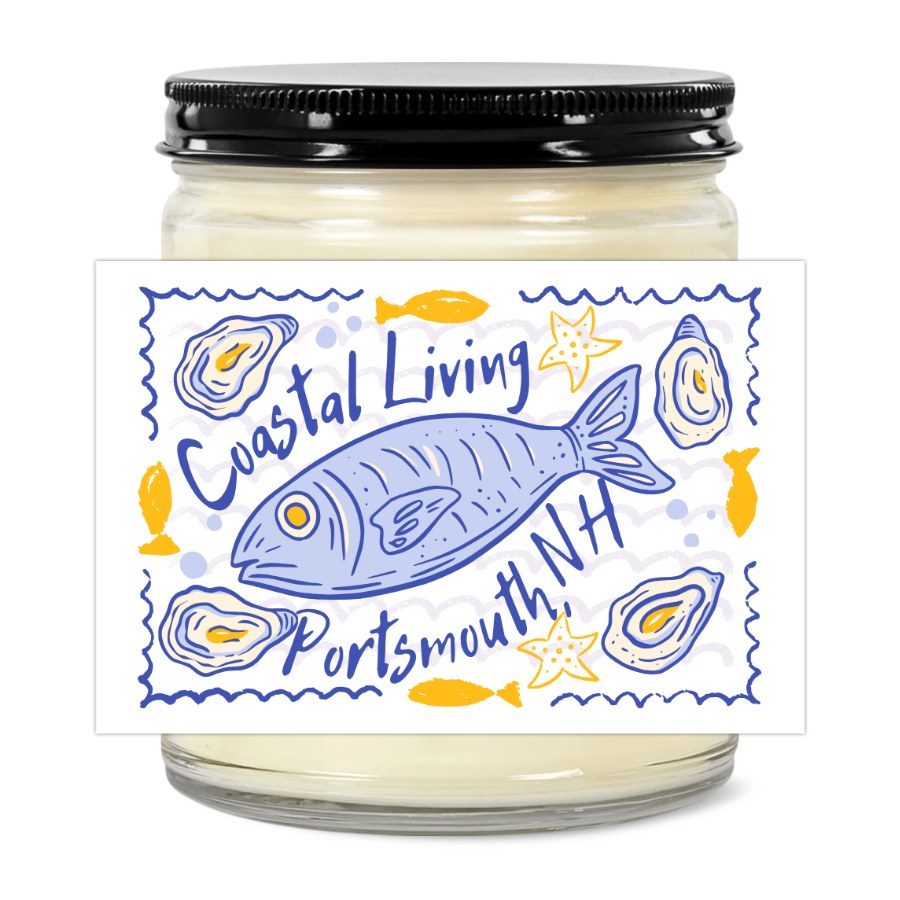 Portsmouth, NH  Coastal Living 9oz Jar Candle