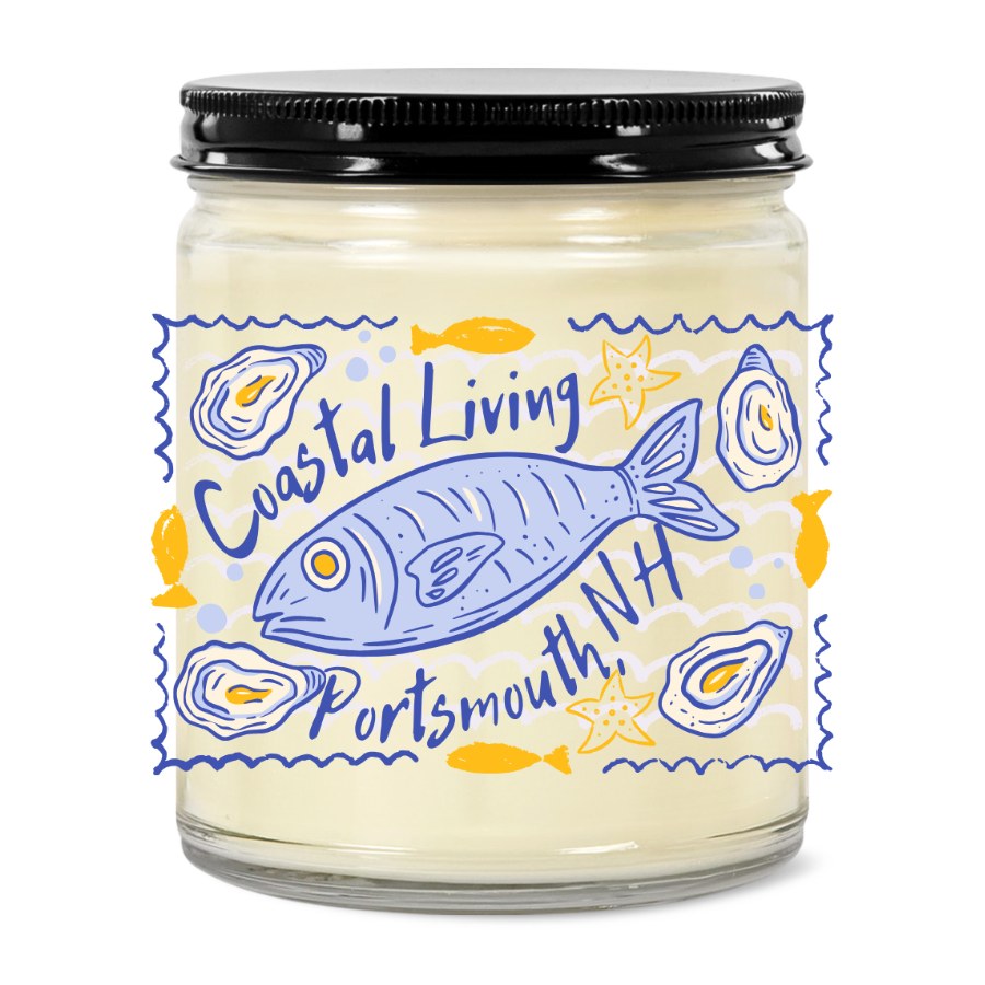Portsmouth, NH  Coastal Living 9oz Jar Candle